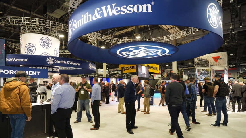 people at a smith and wesson expo
